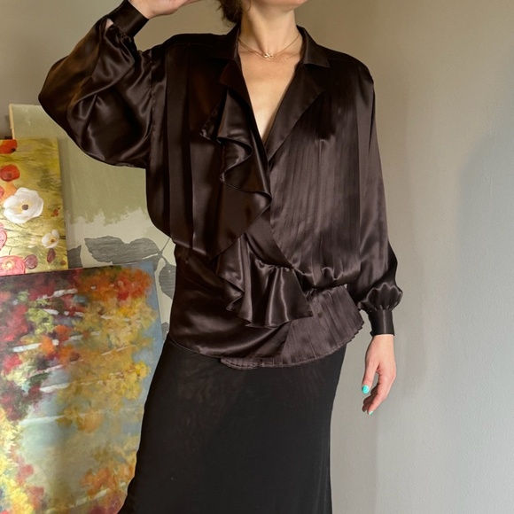 Vintage Gianfranco Ferre Silk Blouse - Picture 1 of 9